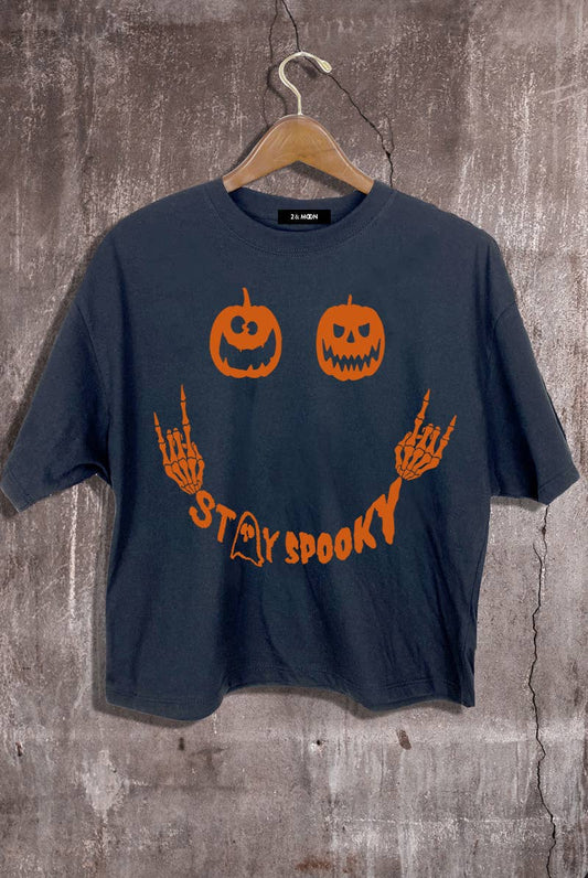 Stay Spooky Graphic Crop Tee