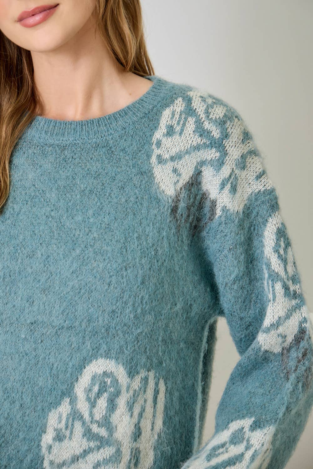 Floral Pullover Sweater