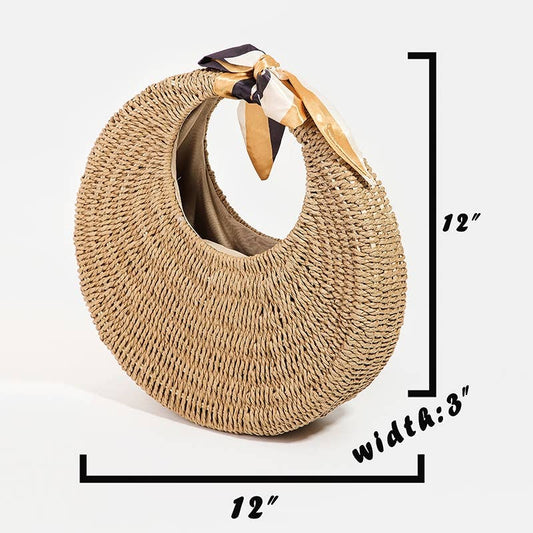 Juliette Straw Satchel