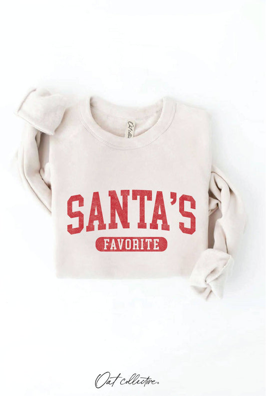 SANTA'S FAVORITE Graphic Sweatshirt