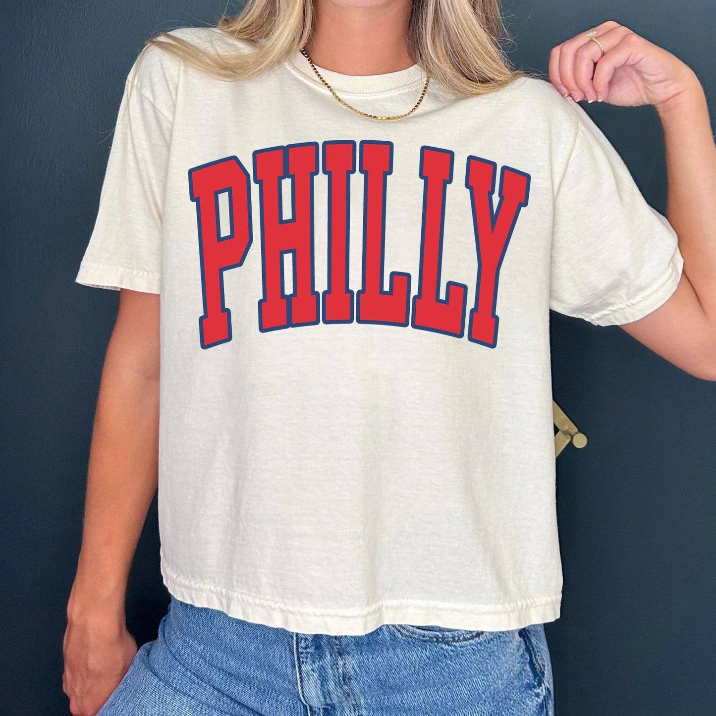 Vintage Philadelphia Baseball Retro Cropped T-shirt