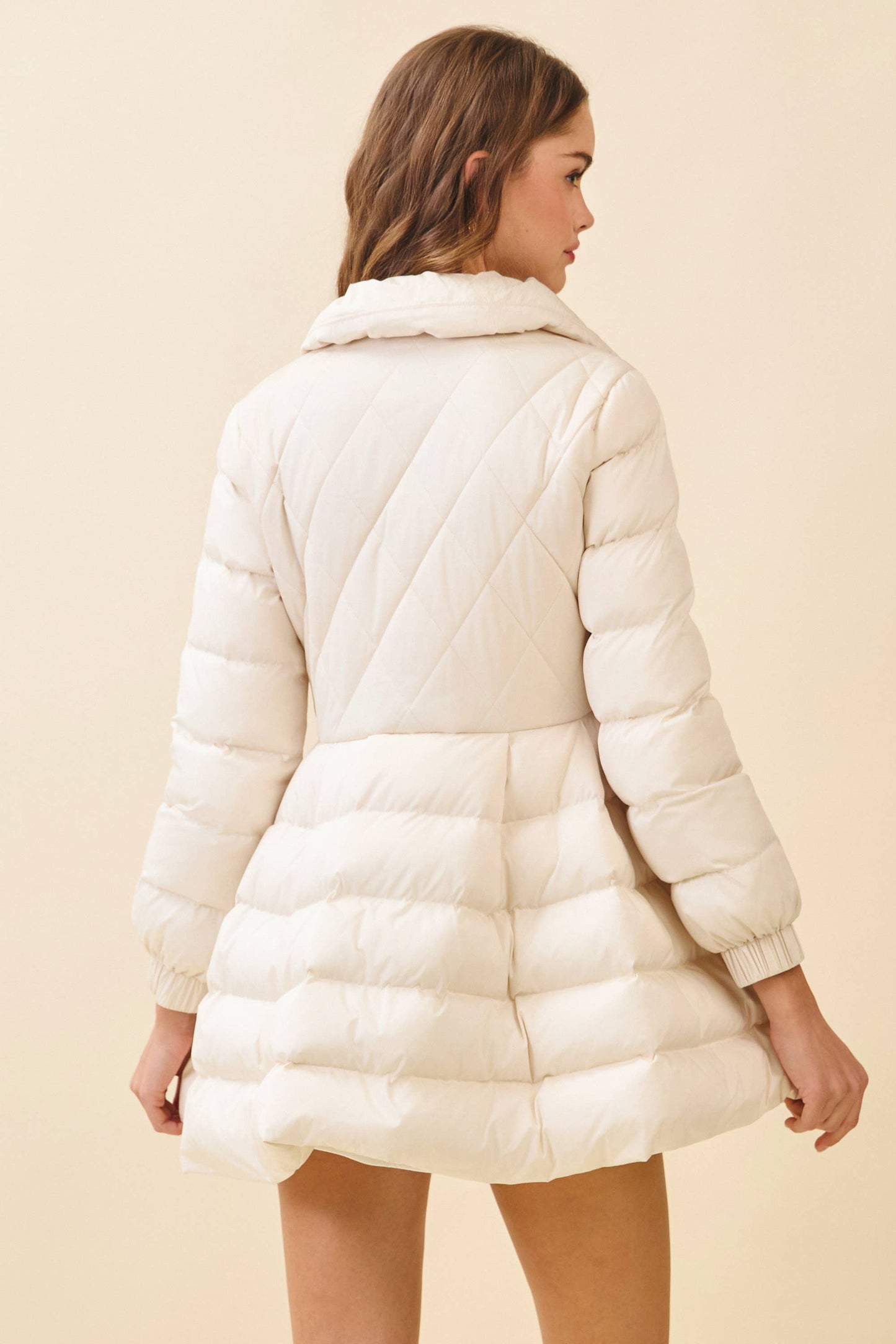 Bernadette Snap Button Puffer Coat
