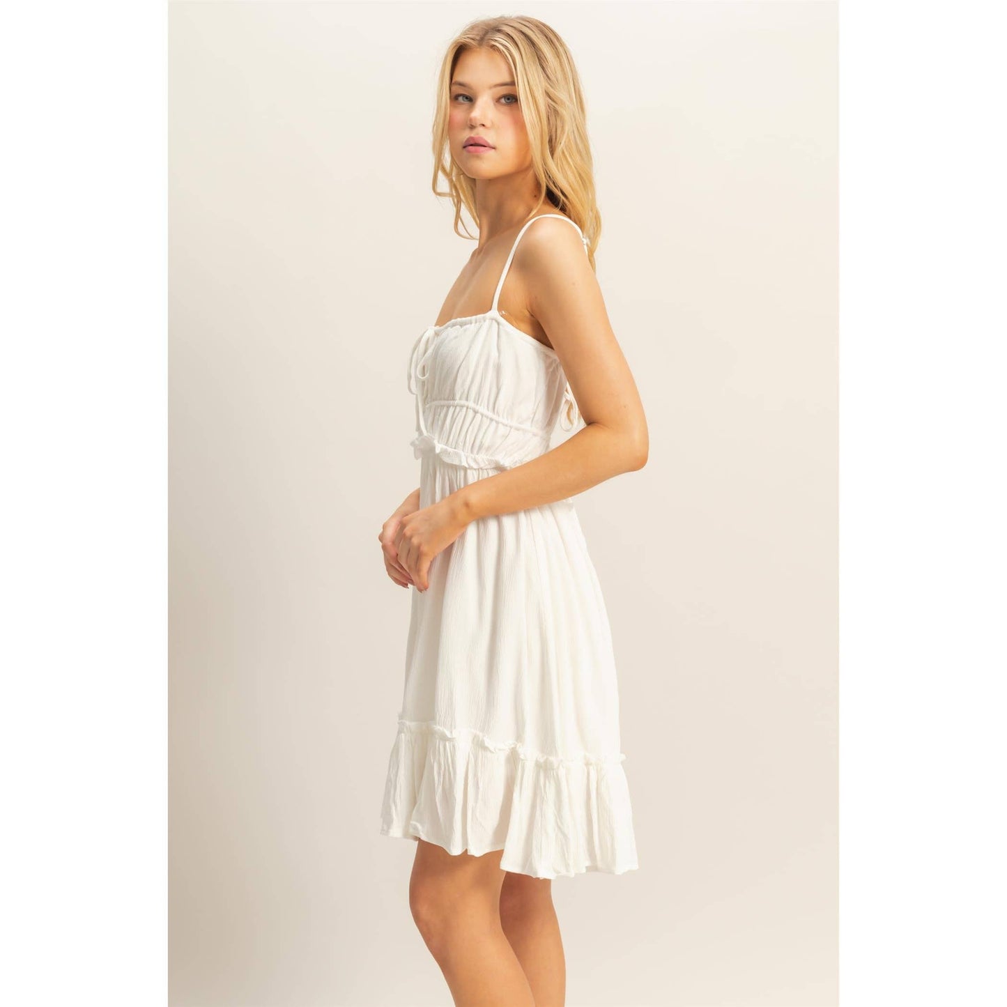 The Alli Dress -Spaghetti Strap Swing Mini Dress