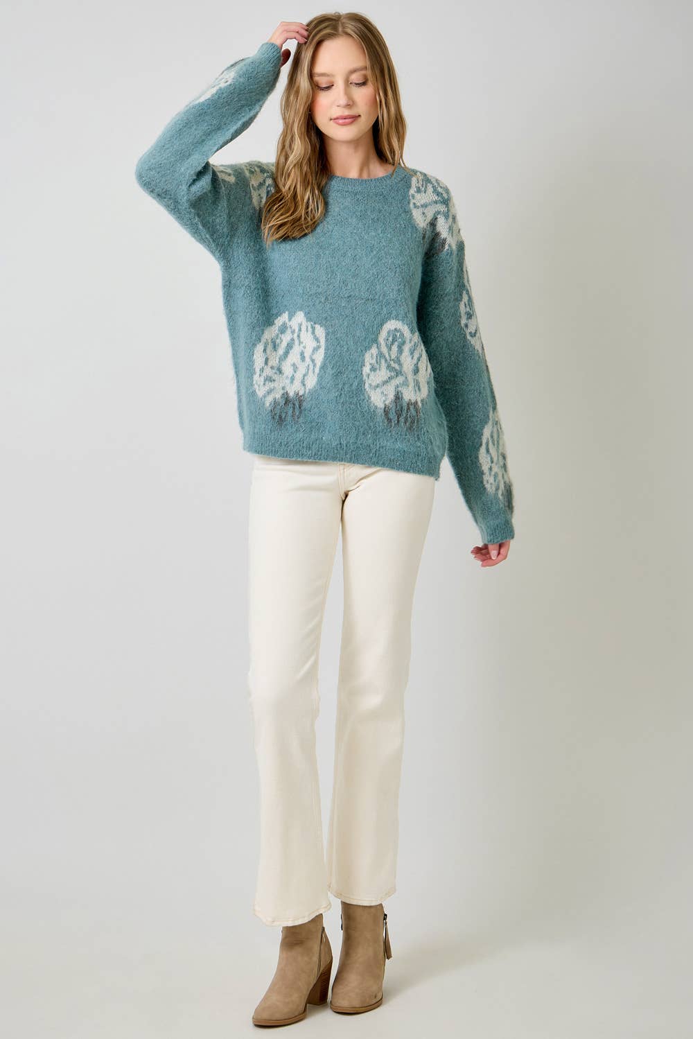 Floral Pullover Sweater