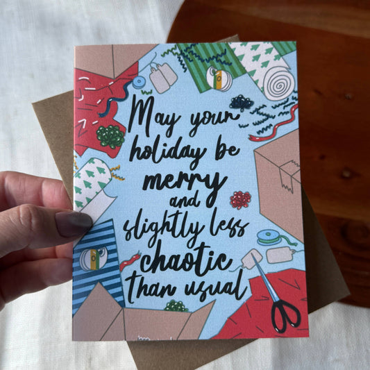 "May your holiday be merry..." Christmas Card