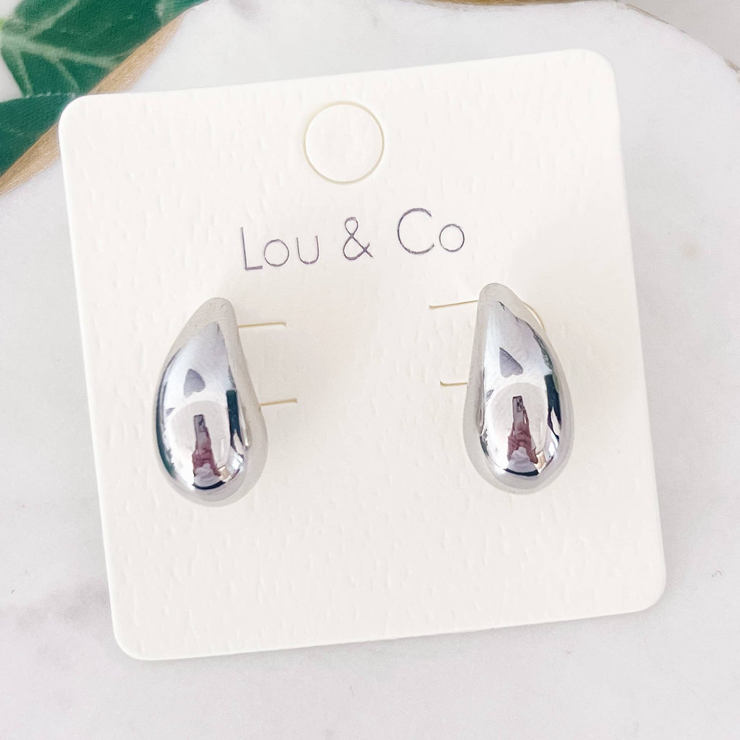 Silver Bubble Drop Earring