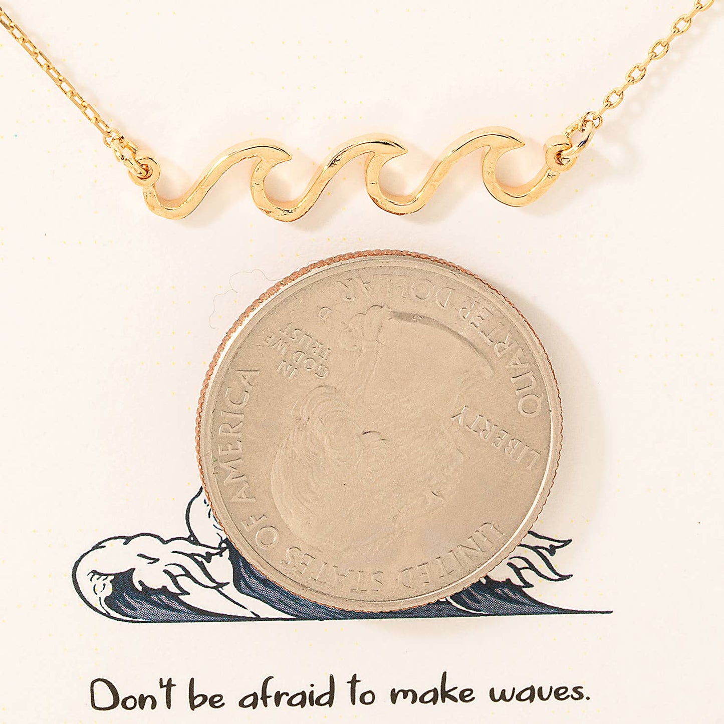 Crashing Waves Pendant Necklace