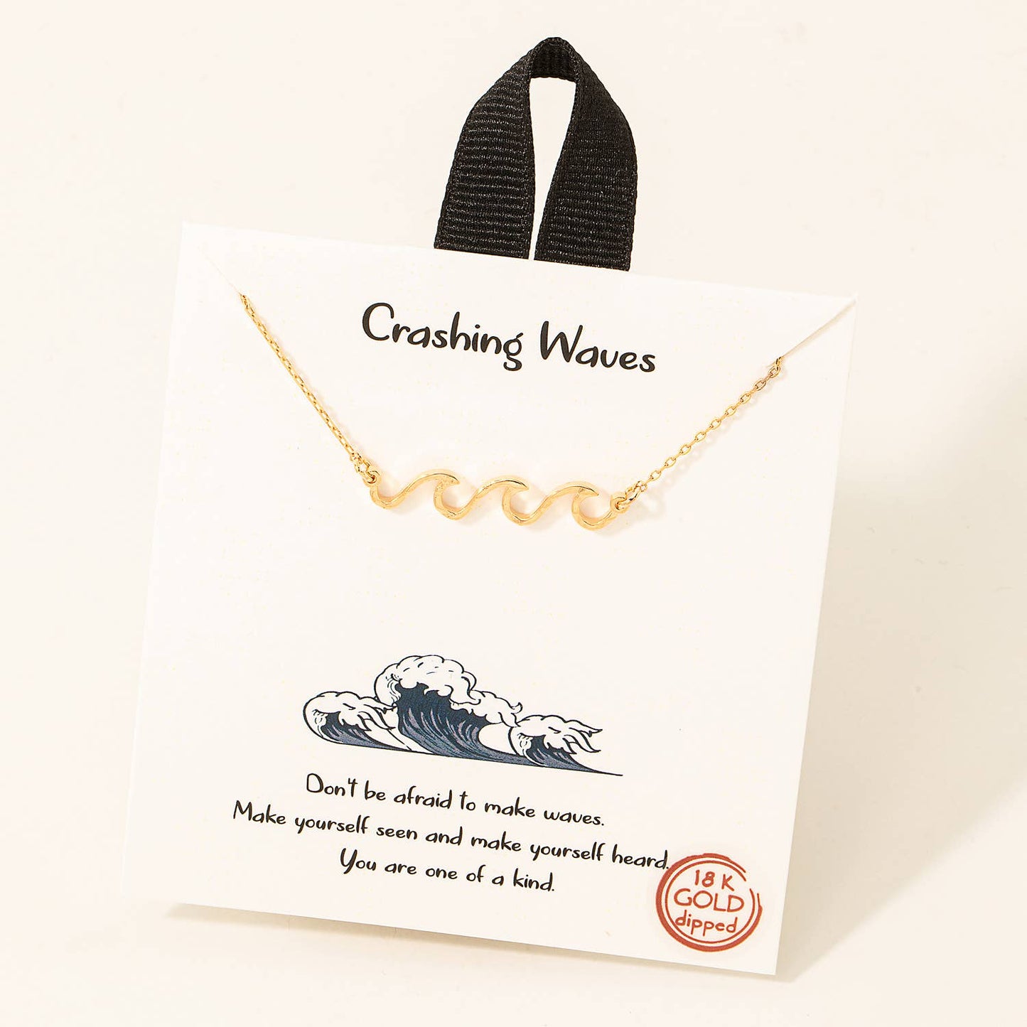 Crashing Waves Pendant Necklace