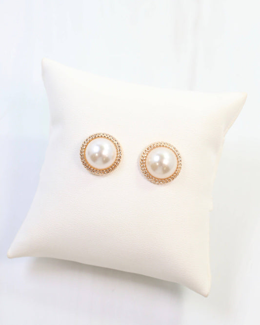 Palmdale Pearl Stud Gold