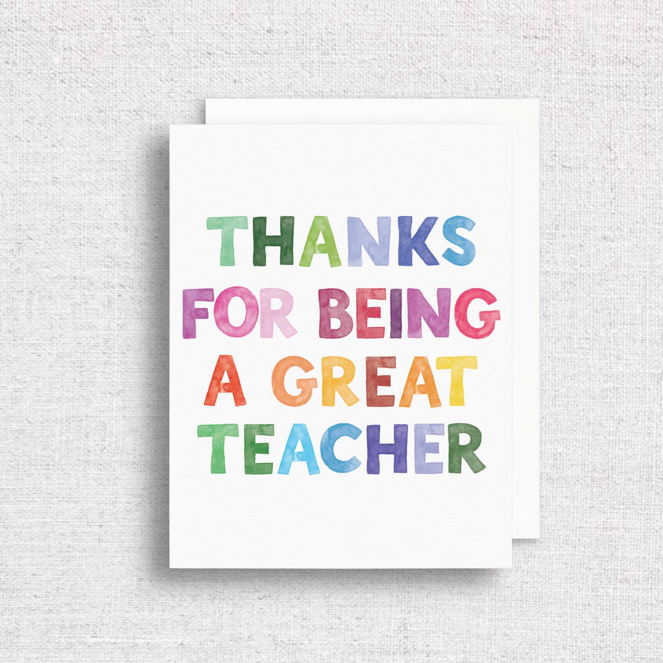 Gert & Co - Great Teacher Greeting Card | Teacher Appreciation Card
