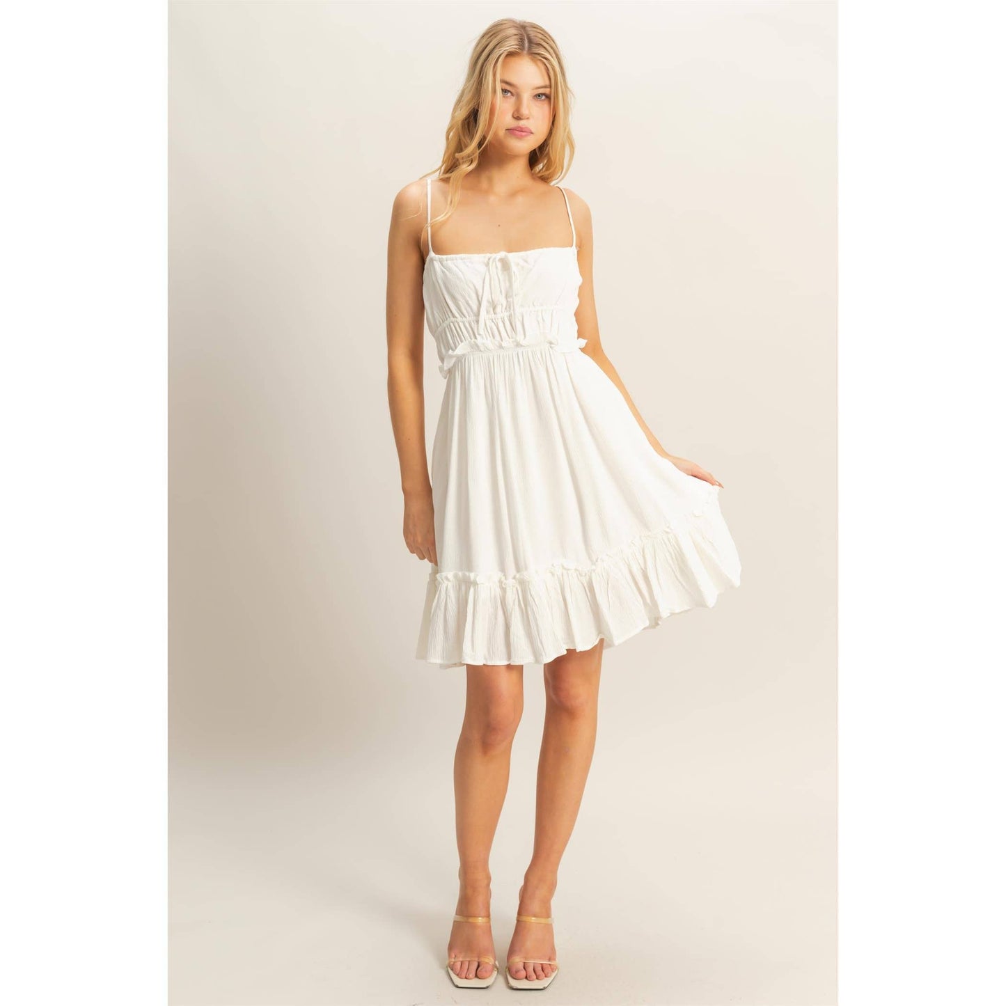 The Alli Dress -Spaghetti Strap Swing Mini Dress