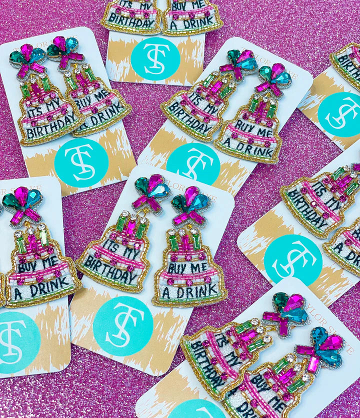 Birthday Girl Dangle Earring