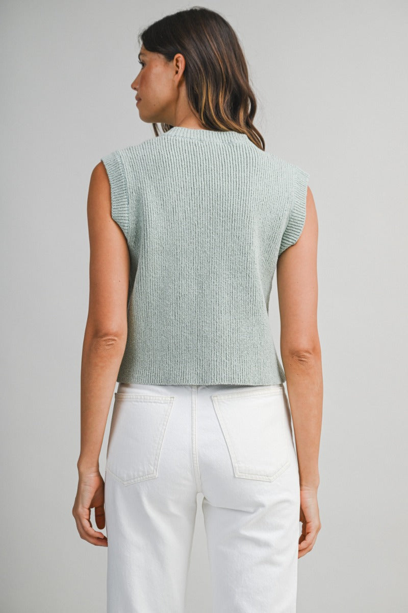 Jasmine Short Sleeve Sweater Vest