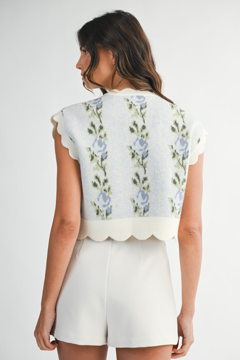 Mika Floral Jacquard Cardigan